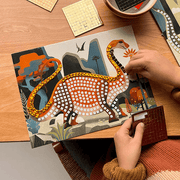 Stickerset Mozaïek - Dinosaurussen - Stickers en stickersets Djeco - In den Olifant