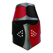 Stoere Zwart Met Rode Ridderhelm | Norman - Wapens en helmen Vah - In den Olifant