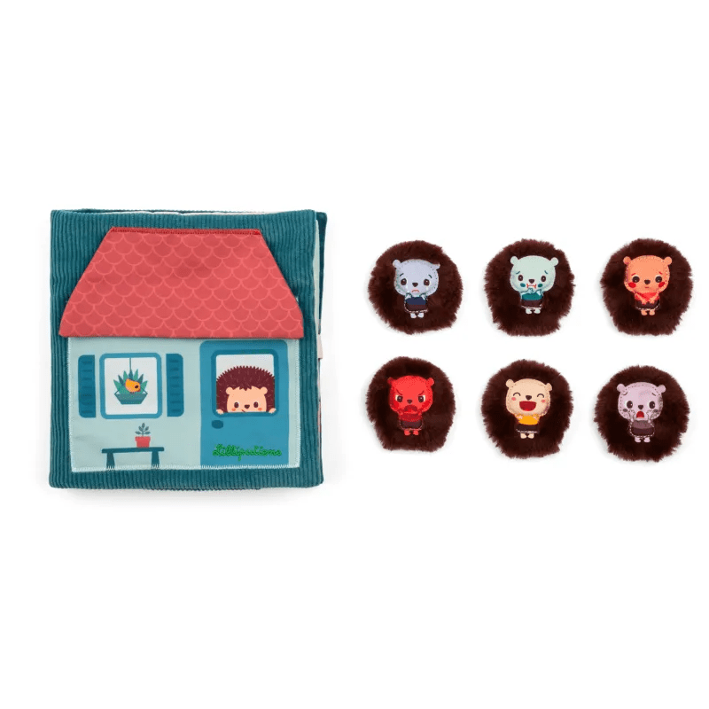 Stoffen boekje - De emoties van Leon - Babyboekjes Lilliputiens - In den Olifant