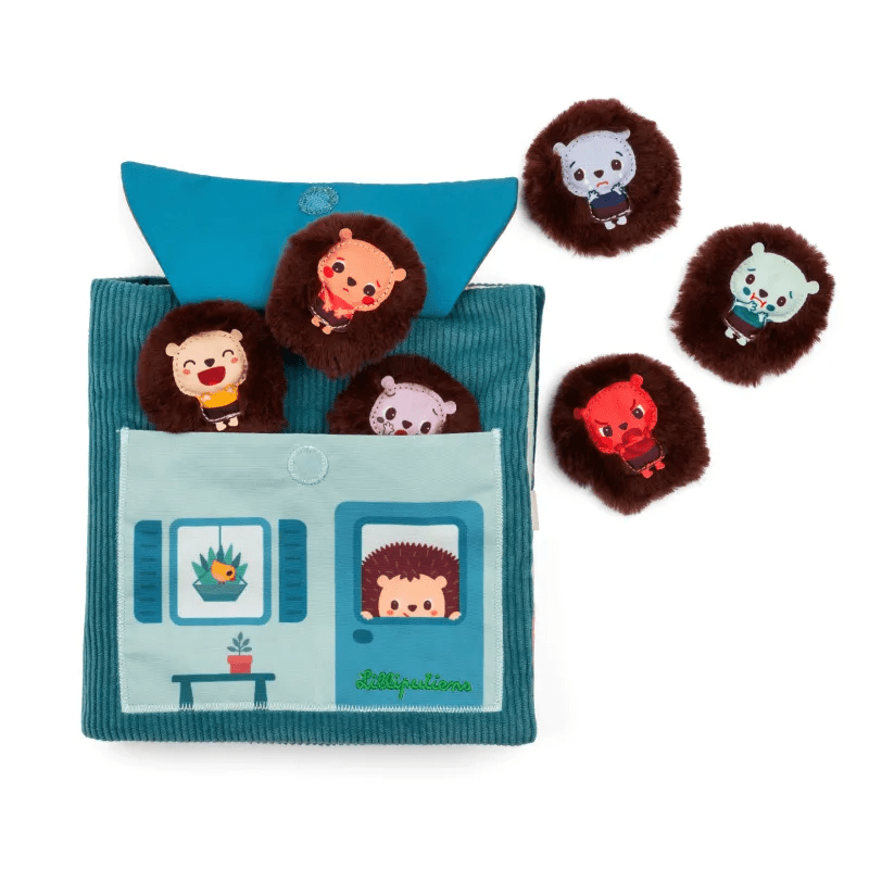 Stoffen boekje - De emoties van Leon - Babyboekjes Lilliputiens - In den Olifant