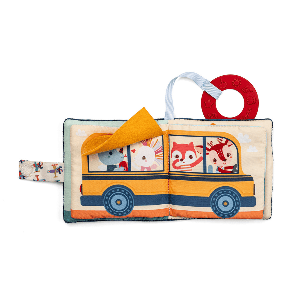 Stoffen boekje Jules Imagier Transports - Babyboekjes Lilliputiens - In den Olifant