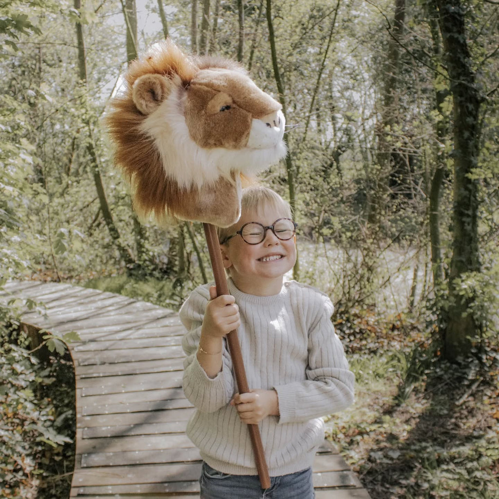 Stokdiertje Stick Animal Lion - Stokpaardjes Wild & Soft - In den Olifant