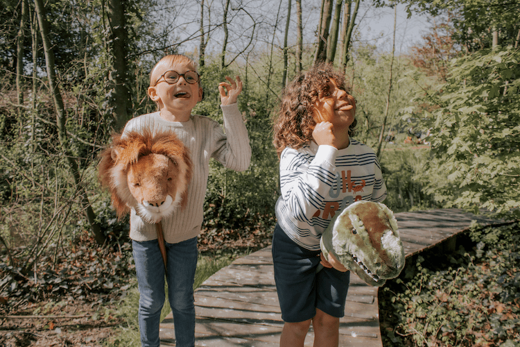 Stokdiertje Stick Animal T - rex - Stokpaardjes Wild & Soft - In den Olifant