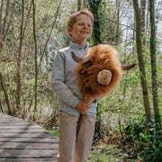 Stokpaardje Stick Animal Highland Cow - Stokpaardjes Wild & Soft - In den Olifant