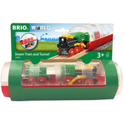 Stoomtrein & Tunnel - 3 onderdelen - Treinen Brio - In den Olifant