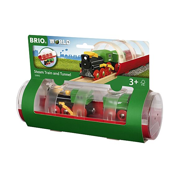 Stoomtrein & Tunnel - Treinsporen en accessoires Brio - In den Olifant