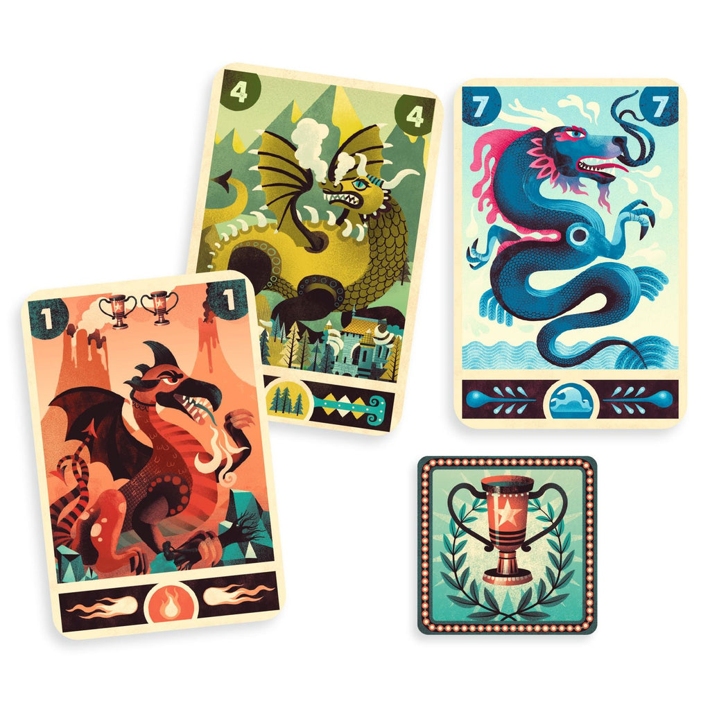 Stragisch kaartspel - Dragon deck - Kaartspellen Djeco - In den Olifant