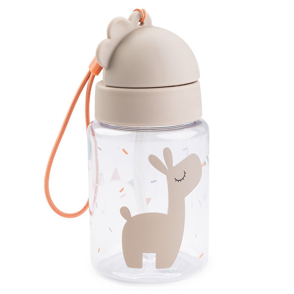 Straw bottle Celebration Sand 280 ml - Drinkflessen Done by Deer - In den Olifant