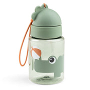 Straw bottle Playground Green 280 ml - Drinkflessen Done by Deer - In den Olifant