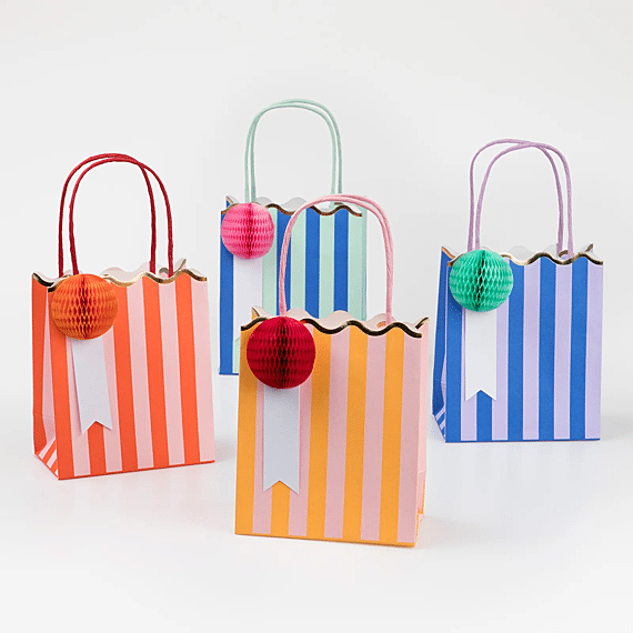 Feestzakjes Stripe Party Bags - Set Van 8