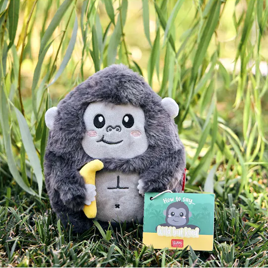 Super Soft! Plush Mini Gorilla - 20 cm - Wilde dieren Legami - In den Olifant