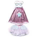 Superheldenkostuum Met Tutu En Masker Super-Duper Pink Light Blue