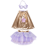 Superheldenkostuum Met Tutu En Masker Metallic Rose Gold Lilac - Verkleedcapes Great Pretenders - In den Olifant