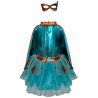 Superheldenkostuum Met Tutu En Masker Super - Duper Teal Copper - Verkleedcapes Great Pretenders - In den Olifant