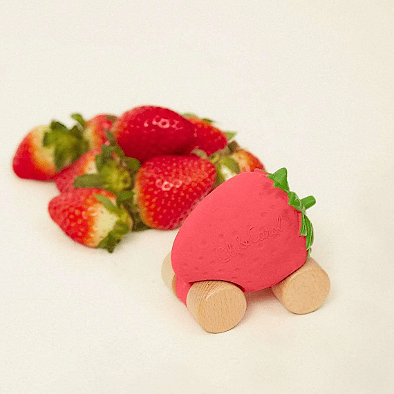 Speelgoedvoertuig | Sweetie The Strawberry Baby Car Toy