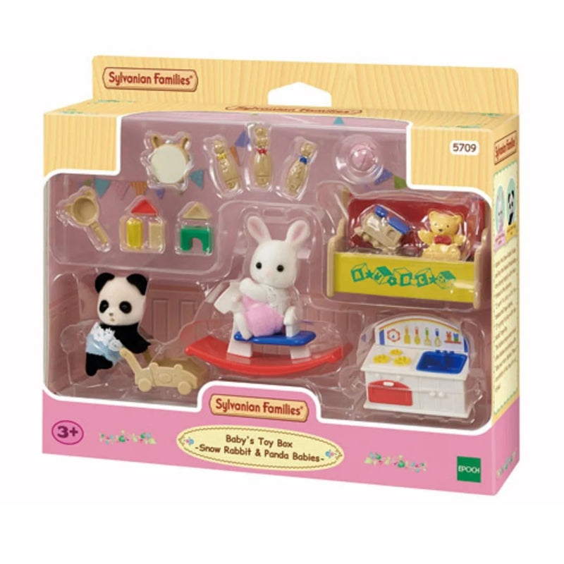 Speelset Baby's Toy Box - Snow Rabbit & Panda Babies