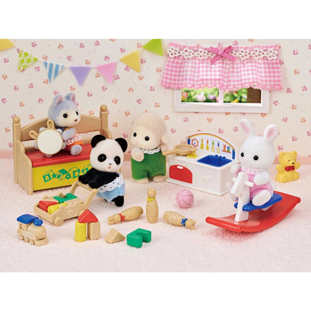 Speelset Baby's Toy Box - Snow Rabbit & Panda Babies