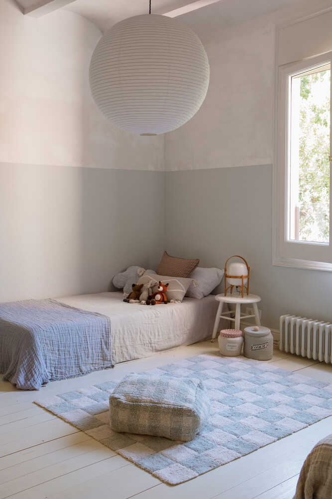 Tapijt Washable Rug Kitchen Tiles Blue Sage - 120 x 160 cm - Tapijten Lorena Canals - In den Olifant