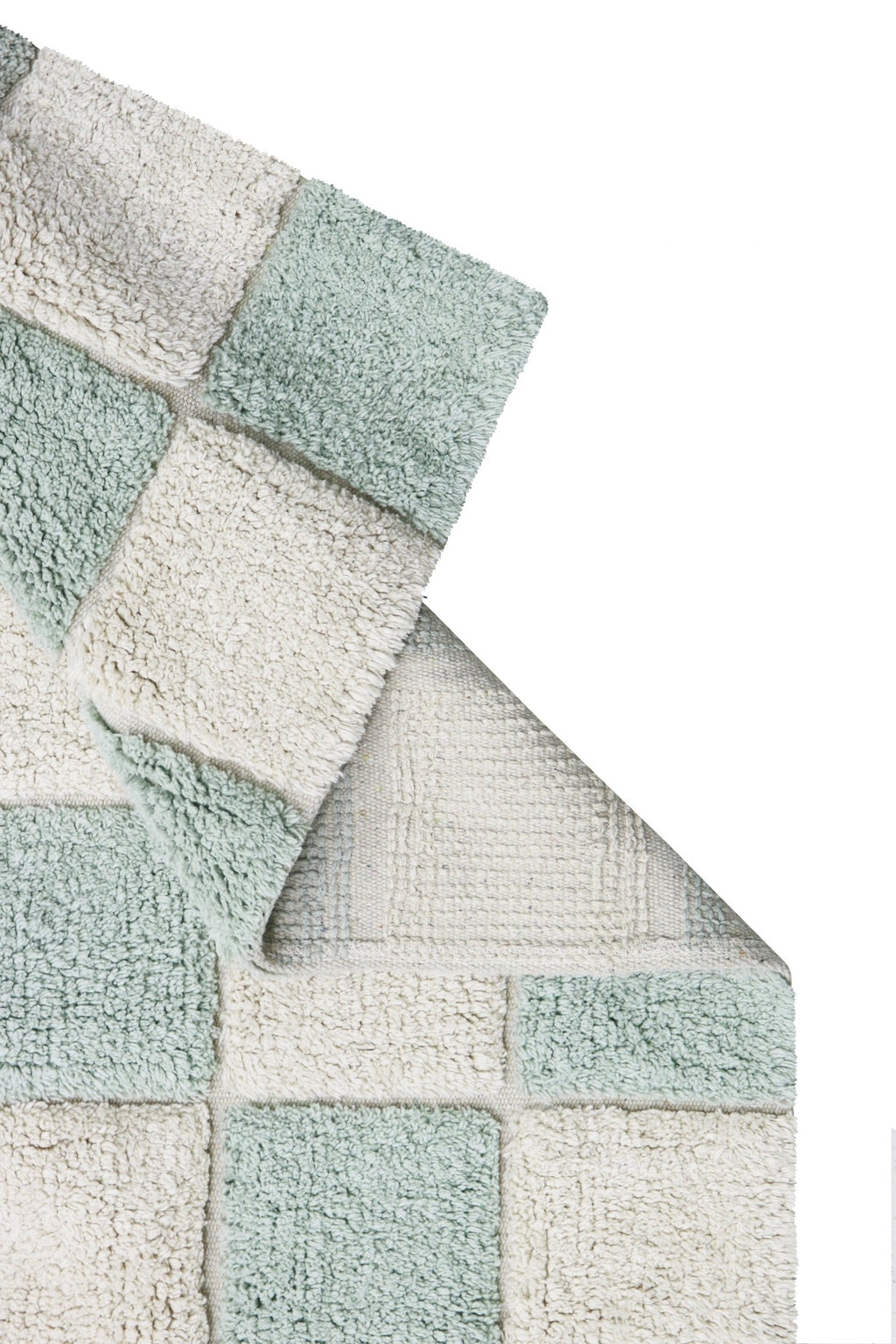 Tapijt Washable Rug Kitchen Tiles Blue Sage - 120 x 160 cm - Tapijten Lorena Canals - In den Olifant