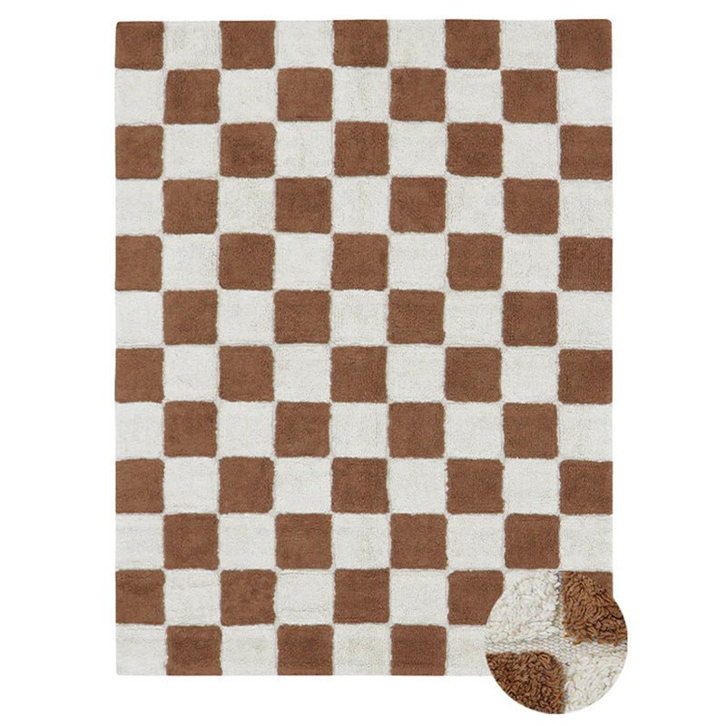 Tapijt Washable Rug Kitchen Tiles Toffee - 120 x 160 cm - Tapijten Lorena Canals - In den Olifant