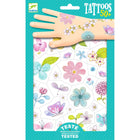 Tattoos Veldbloemen met glitters - set van 50+ - Kinderschmink en tattoos Djeco - In den Olifant