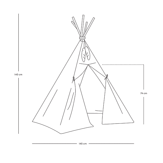 Speeltent Tipi | Nevada Fawn