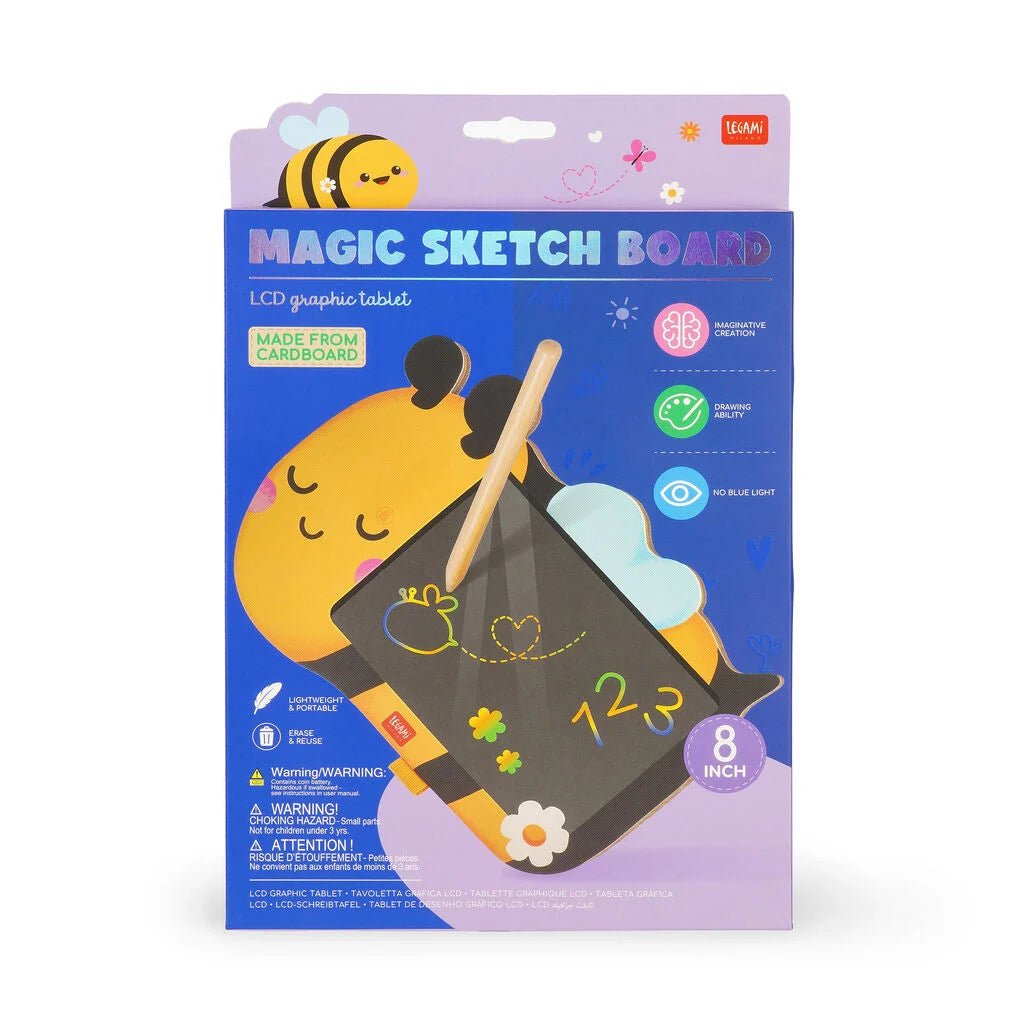 Tekenbord Magic Sketch Board - Bee - Kleuren en tekenen Legami - In den Olifant