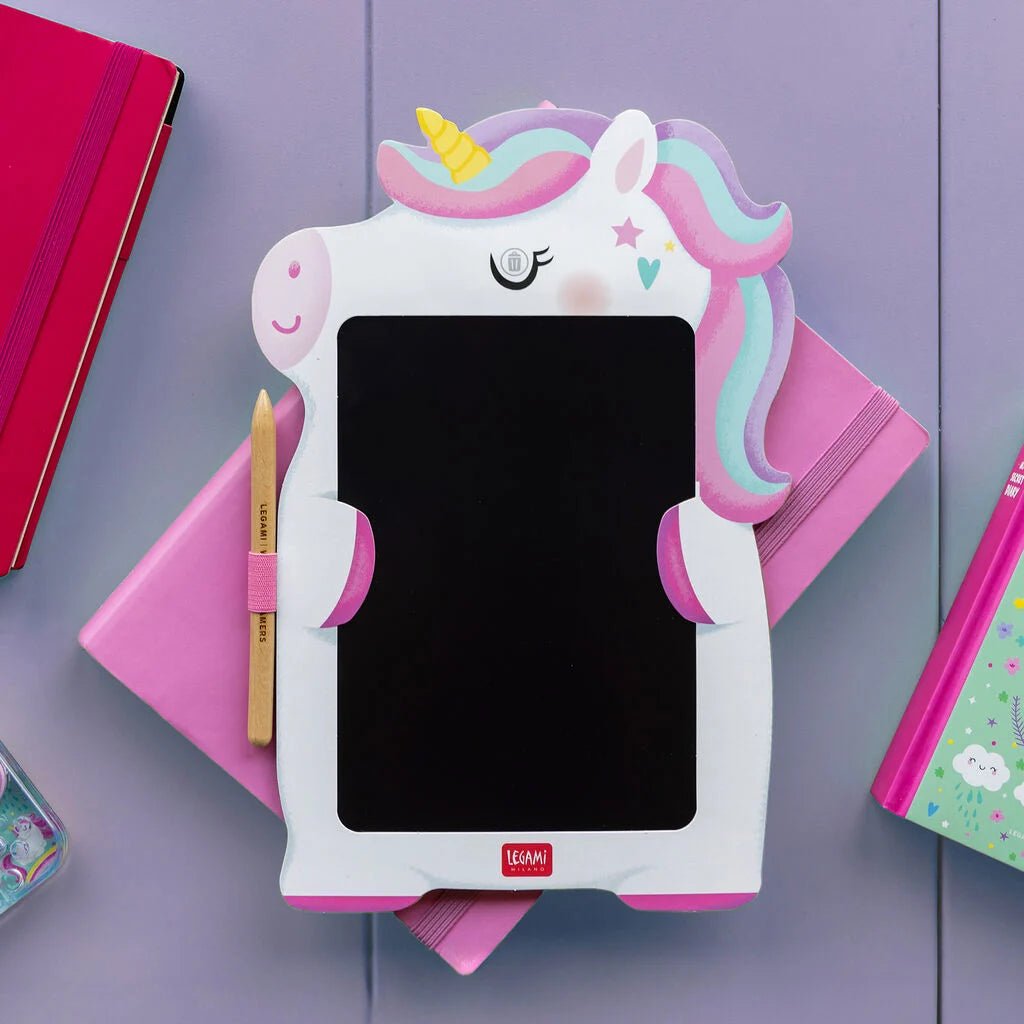 Tekenbord Magic Sketch Board - Unicorn - Kleuren en tekenen Legami - In den Olifant