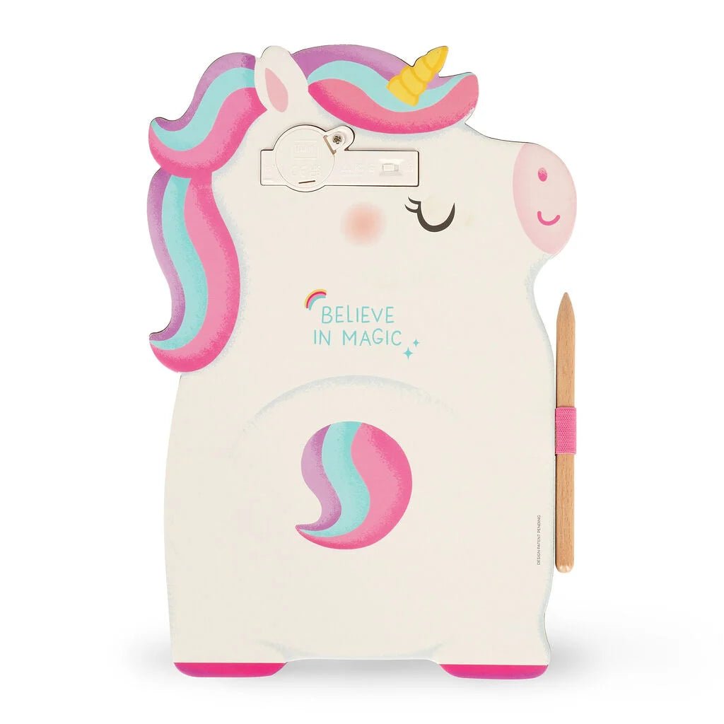 Tekenbord Magic Sketch Board - Unicorn - Kleuren en tekenen Legami - In den Olifant