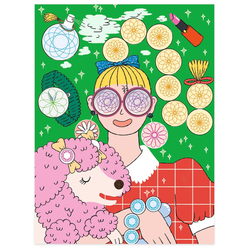 Tekenenset met spiralen met 10 thema's - Kleuren en tekenen Djeco - In den Olifant