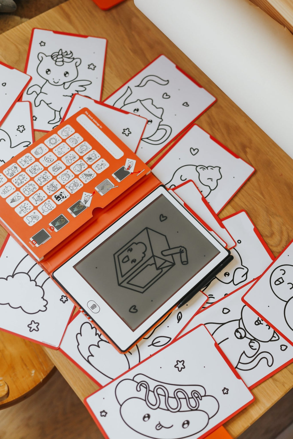 Tekentablet Kidydraw Mini - Kawai - Kleuren en tekenen Kidywolf - In den Olifant