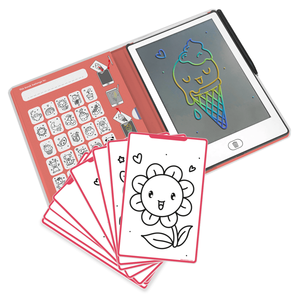 Tekentablet Kidydraw Mini - Kawai - Kleuren en tekenen Kidywolf - In den Olifant