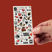 Tijdelijke Flash Tattoos - Crazy In Love - Kinderschmink en tattoos Omy - In den Olifant