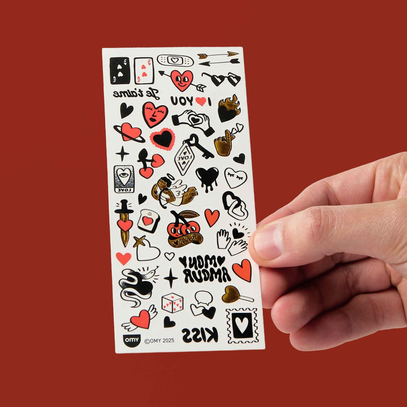 Tijdelijke Flash Tattoos - Crazy In Love - Kinderschmink en tattoos Omy - In den Olifant