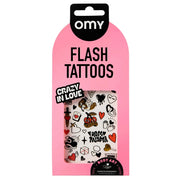Tijdelijke Flash Tattoos - Crazy In Love - Kinderschmink en tattoos Omy - In den Olifant