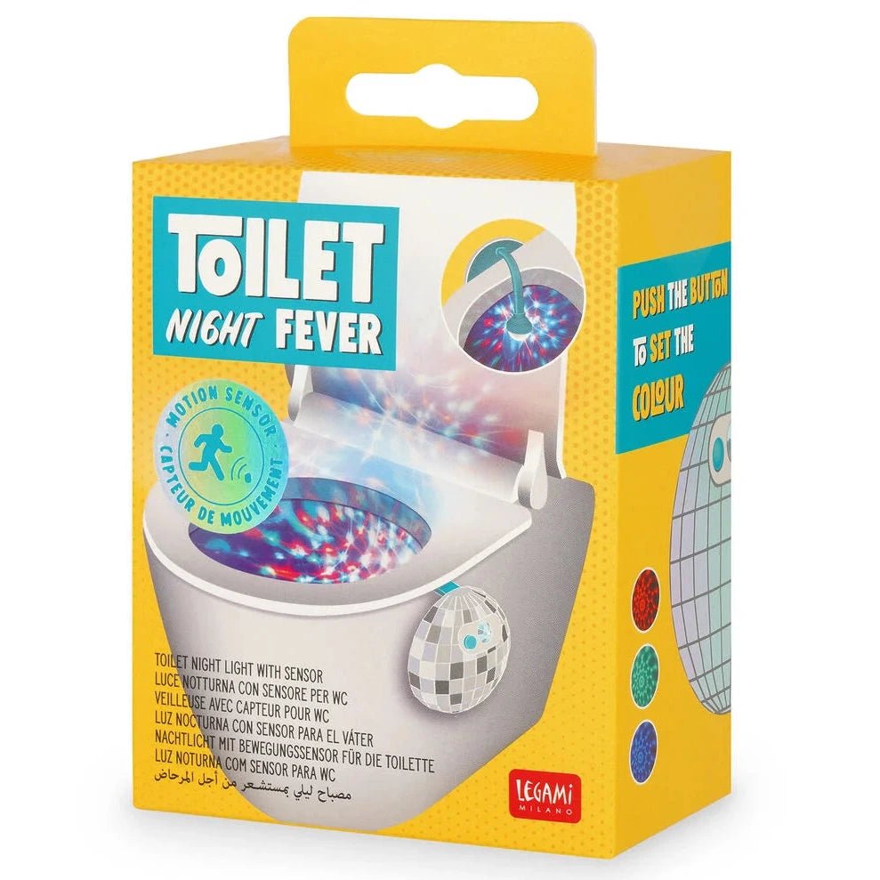 Toilet Night Fever - Bathroom Night Light with sensor - Kleine cadeautjes Legami - In den Olifant