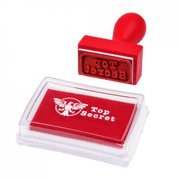 Top secret stamp and ink set - Kleine cadeautjes REX London - In den Olifant