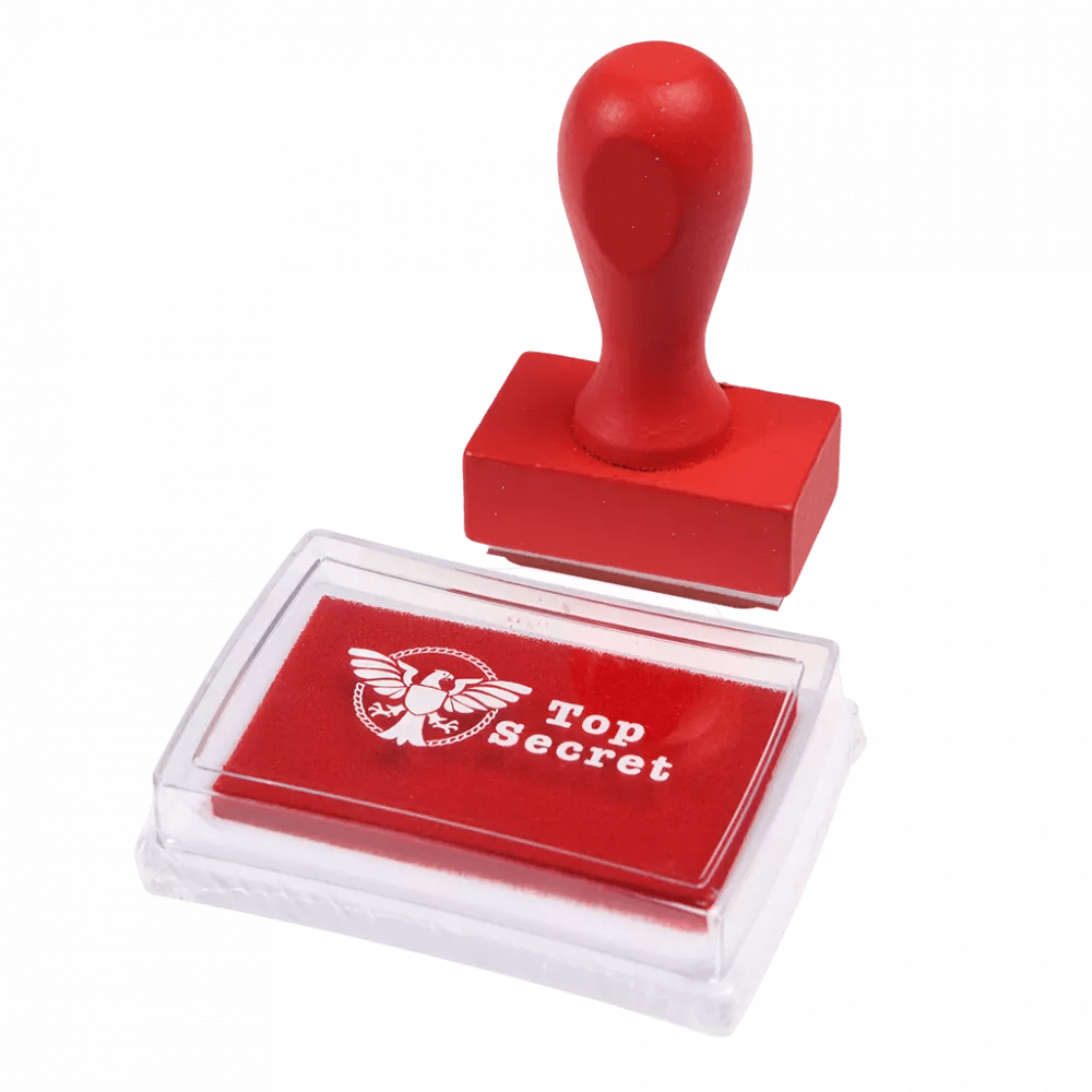 Top secret stamp and ink set - Kleine cadeautjes REX London - In den Olifant