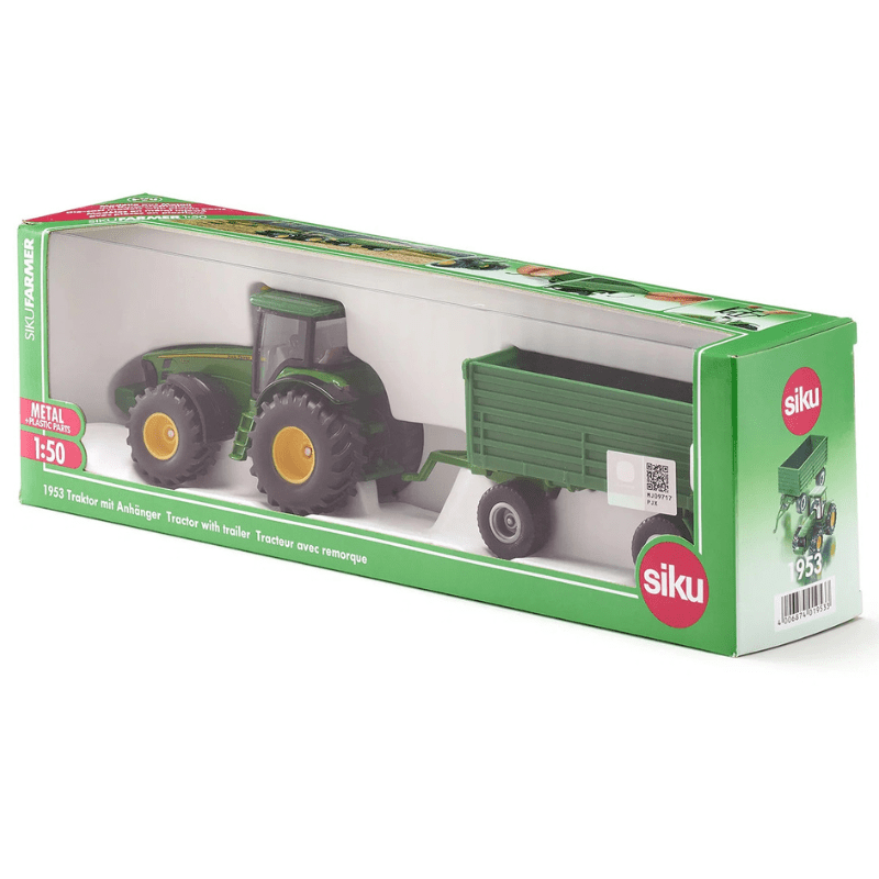 Tractor met aanhanger 1:50 - Auto's en voertuigen Siku - In den Olifant