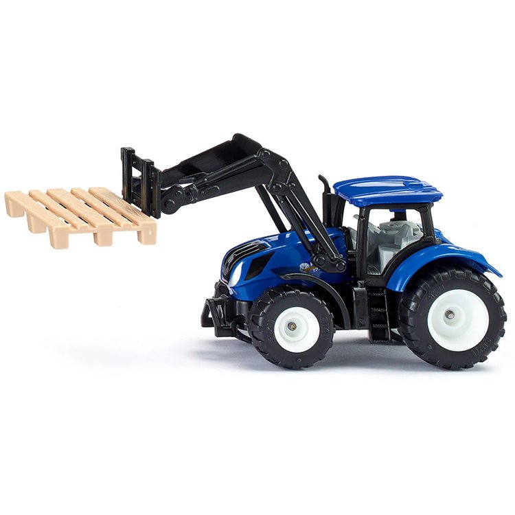 Tractor New Holland Met Palletvork - Auto's en voertuigen Siku - In den Olifant