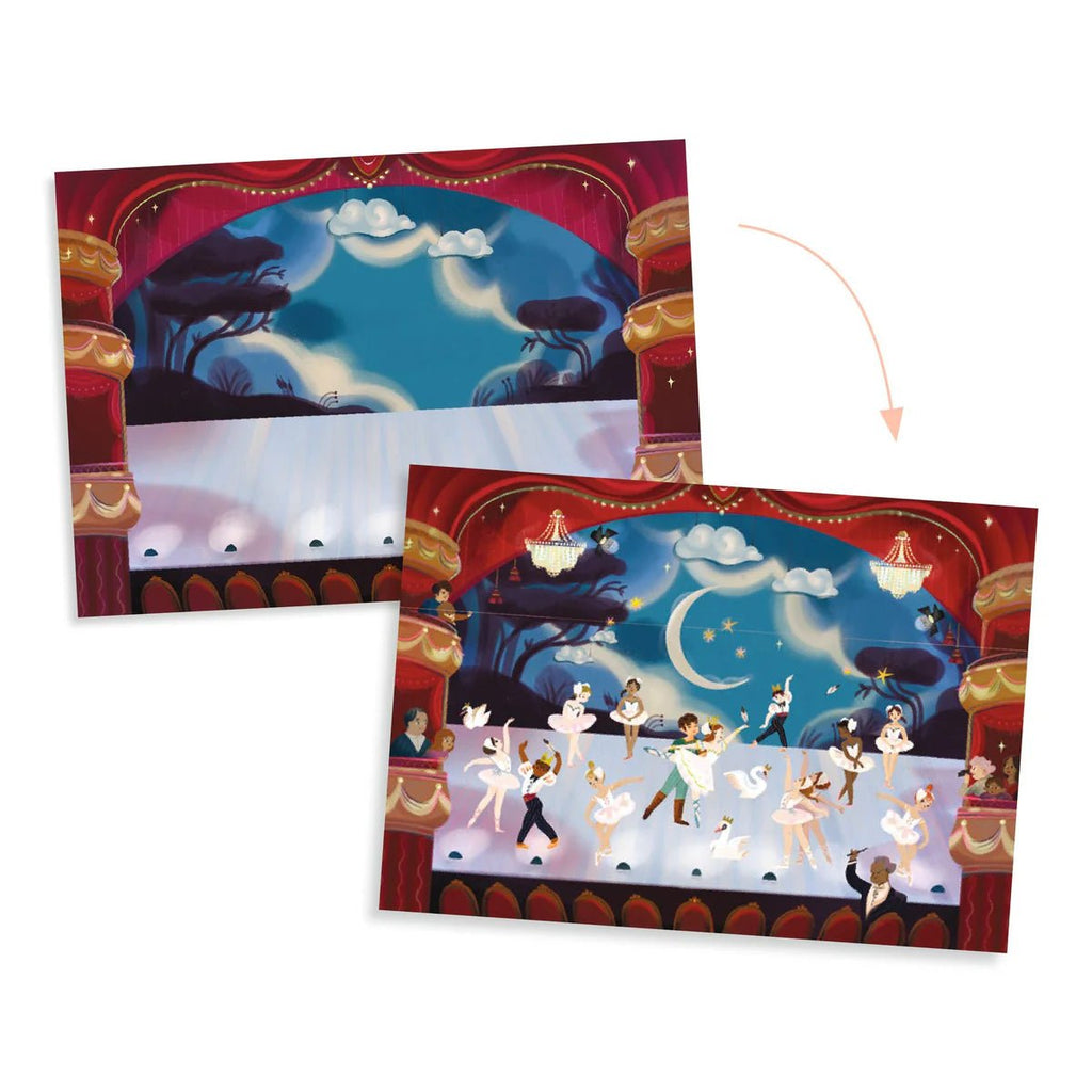Transferstickers - Jonge balletdansers van de opera - Stickers en stickersets Djeco - In den Olifant