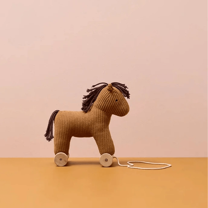 Trekpaardje op wielen - Pull Along Horse Vera - Trek - en duwspeelgoed Kid's Concept - In den Olifant