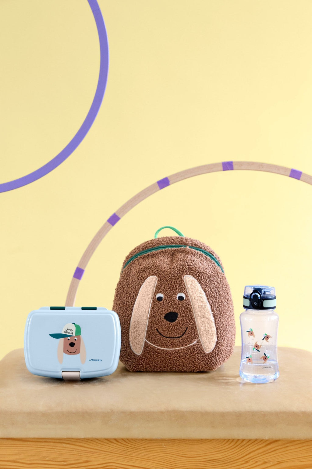 Tritan drinkfles Tiny Team Dog - 420 ml - Drinkflessen Lässig - In den Olifant