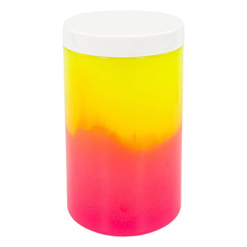 Speelslijm Jiggly Neo Duo geel en roze - 430 g