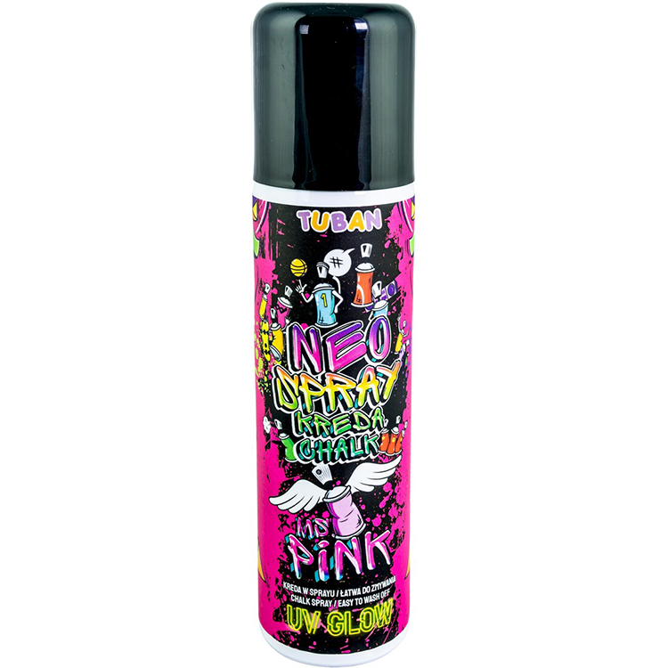 Spuitbus met stoepkrijt Neo Chalk Spray – 150 ml - Roos