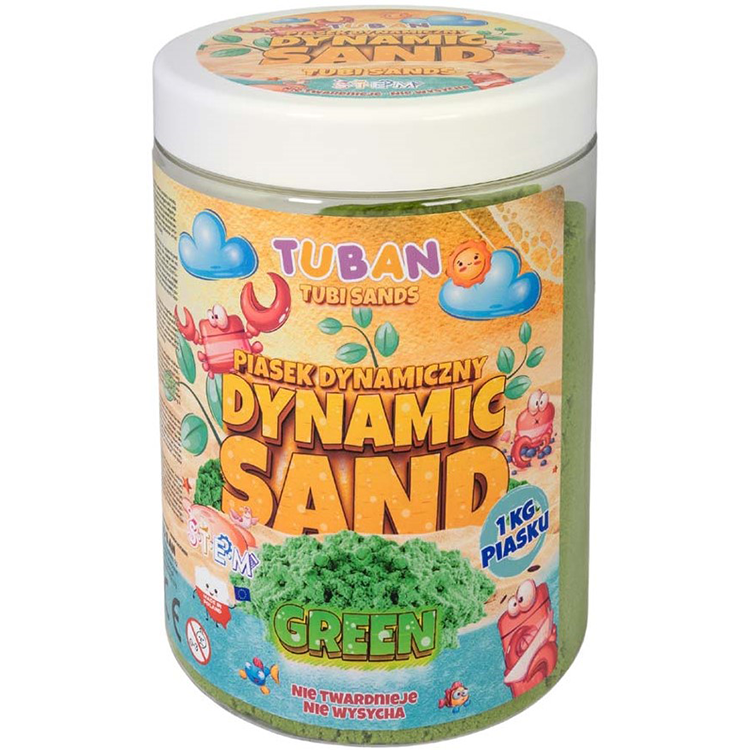 Kinetisch zand Dynamic Sand Tuban Green - 1 kg