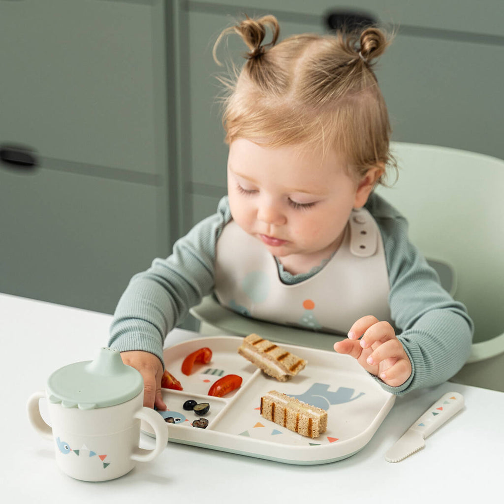 Tuitbeker Foodie spout cup Celebration Sand - Aan tafel Done by Deer - In den Olifant