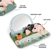 Tummy time sensory mirror Tiny farm Colour mix - Activiteitenspeelgoed Done by Deer - In den Olifant