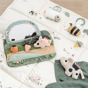 Tummy time sensory mirror Tiny farm Colour mix - Activiteitenspeelgoed Done by Deer - In den Olifant