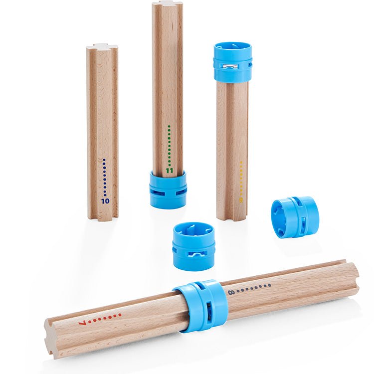 Uitbreidingsset Kullerbü Knikkerbaan - Hoge zuilen - Knikkers en knikkerbanen Haba - In den Olifant